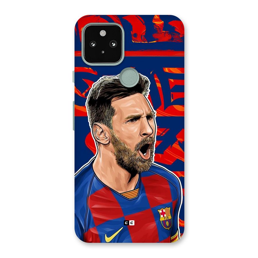 Roaring Soccer Star Back Case for Google Pixel 5
