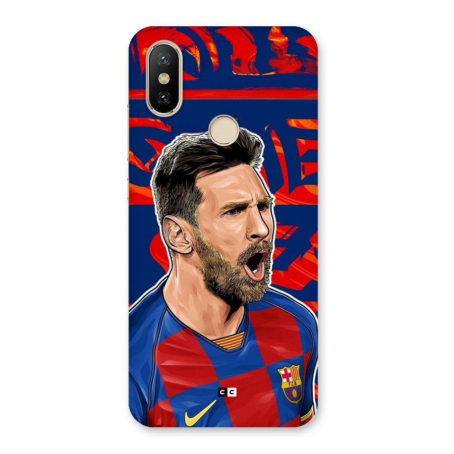 Roaring Soccer Star Back Case for Mi A2