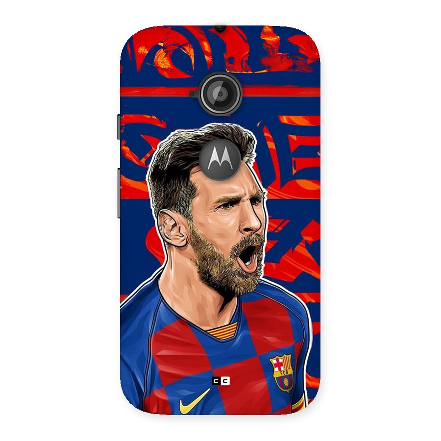 Roaring Soccer Star Back Case for Moto E 2nd Gen