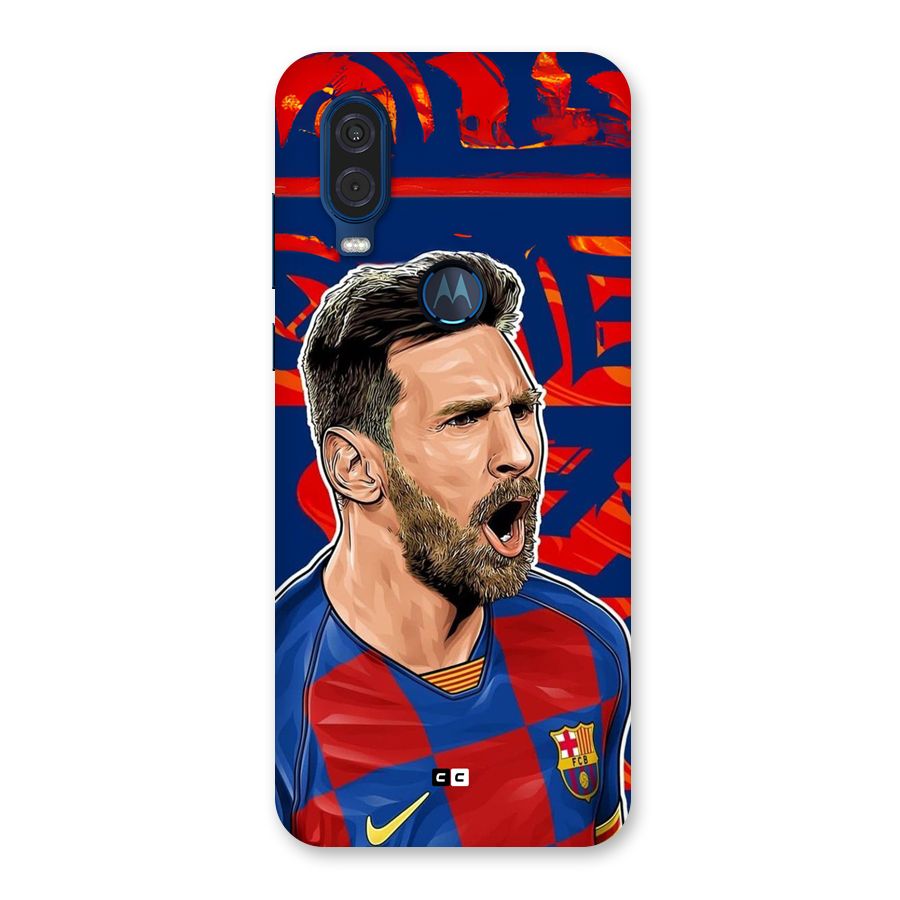 Roaring Soccer Star Back Case for Motorola One Vision
