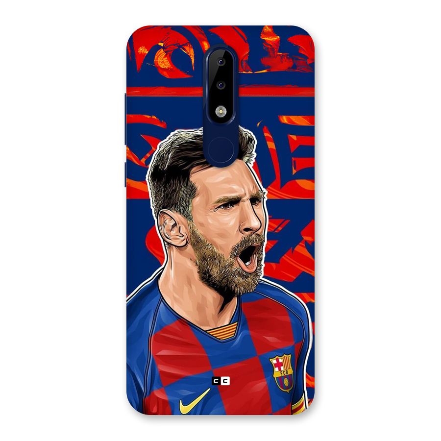 Roaring Soccer Star Back Case for Nokia 5.1 Plus