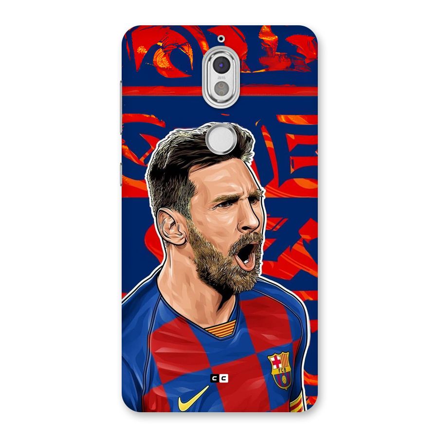 Roaring Soccer Star Back Case for Nokia 7