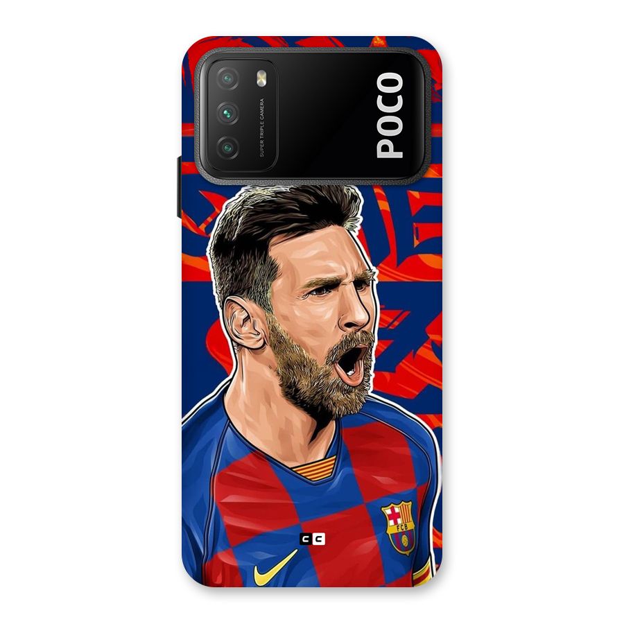 Roaring Soccer Star Back Case for Poco M3