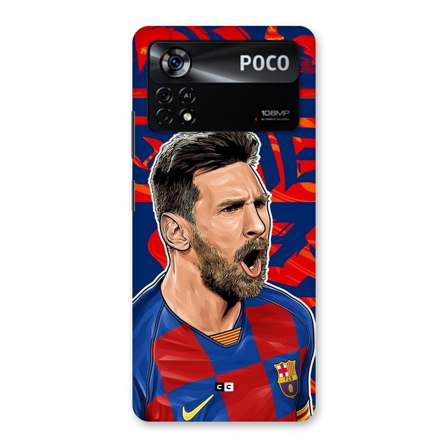 Roaring Soccer Star Back Case for Poco X4 Pro 5G