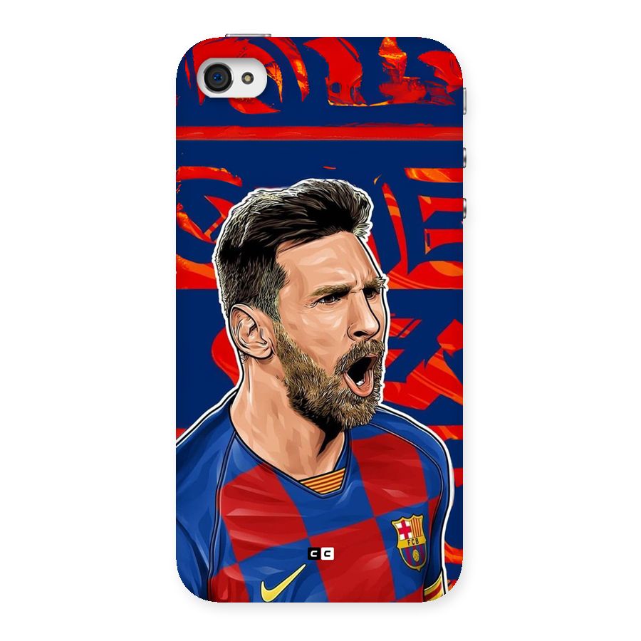 Roaring Soccer Star Back Case for iPhone 4 4s