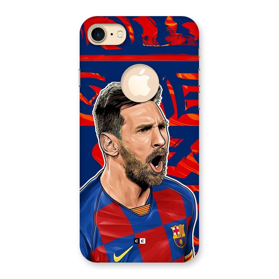 Roaring Soccer Star Back Case for iPhone 7 Logo Cut