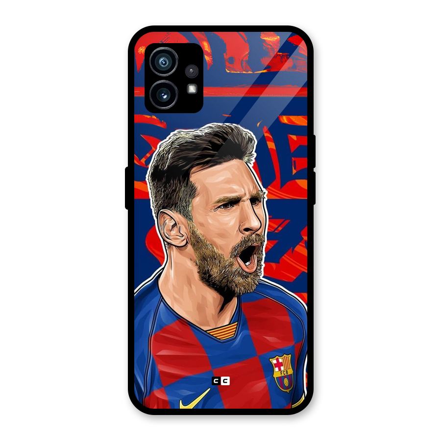 Roaring Soccer Star Glass Back Case for Nothing Phone 1