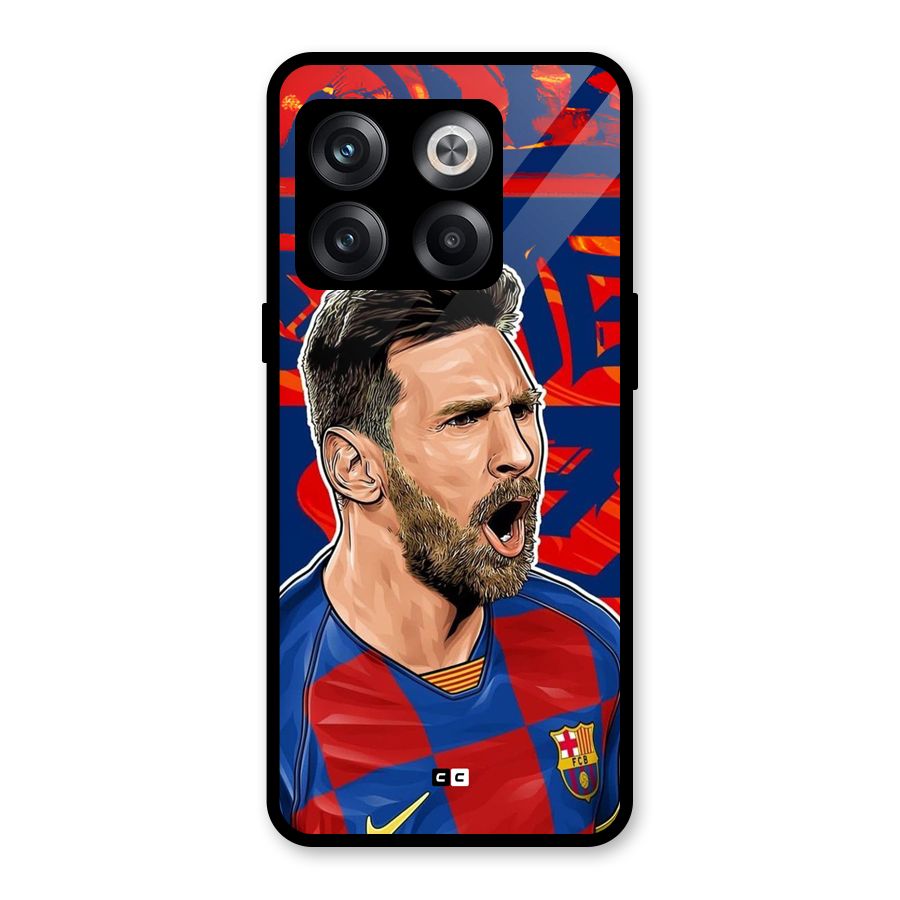 Roaring Soccer Star Glass Back Case for OnePlus 10T