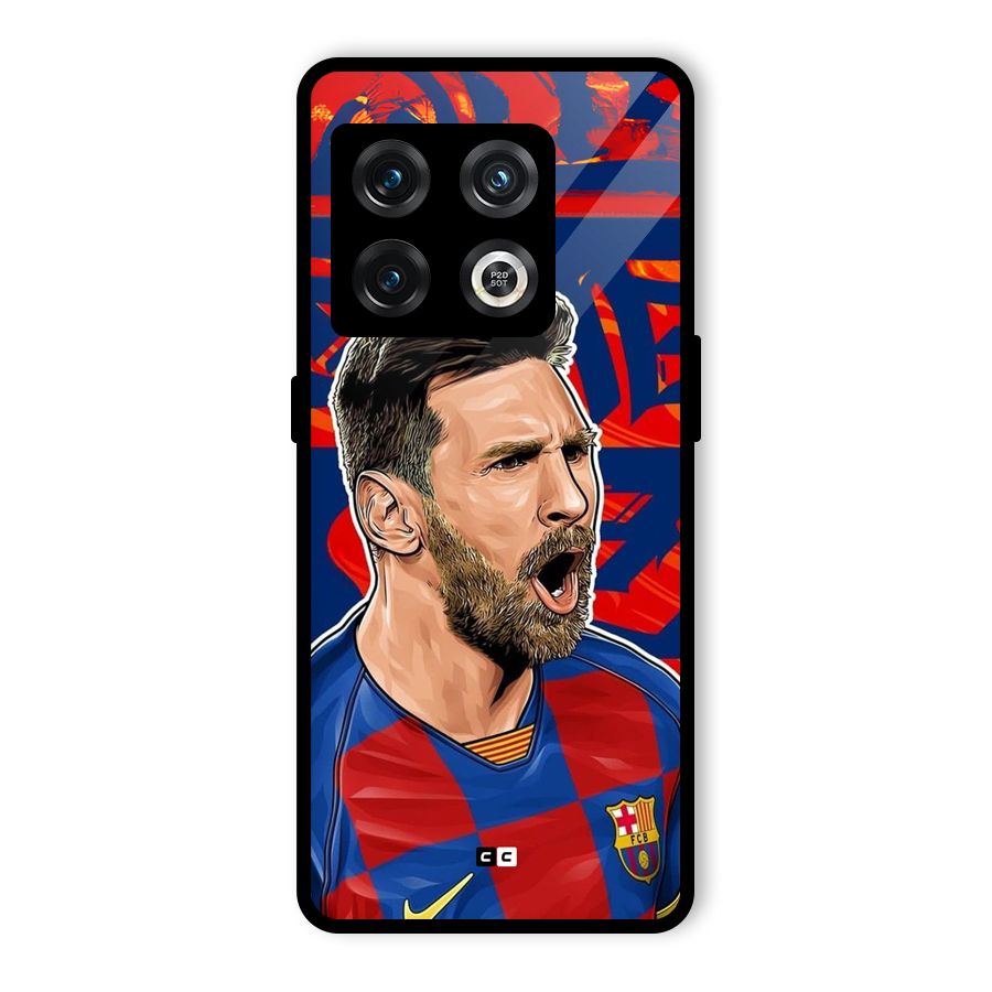 Roaring Soccer Star Glass Back Case for OnePlus 10 Pro 5G