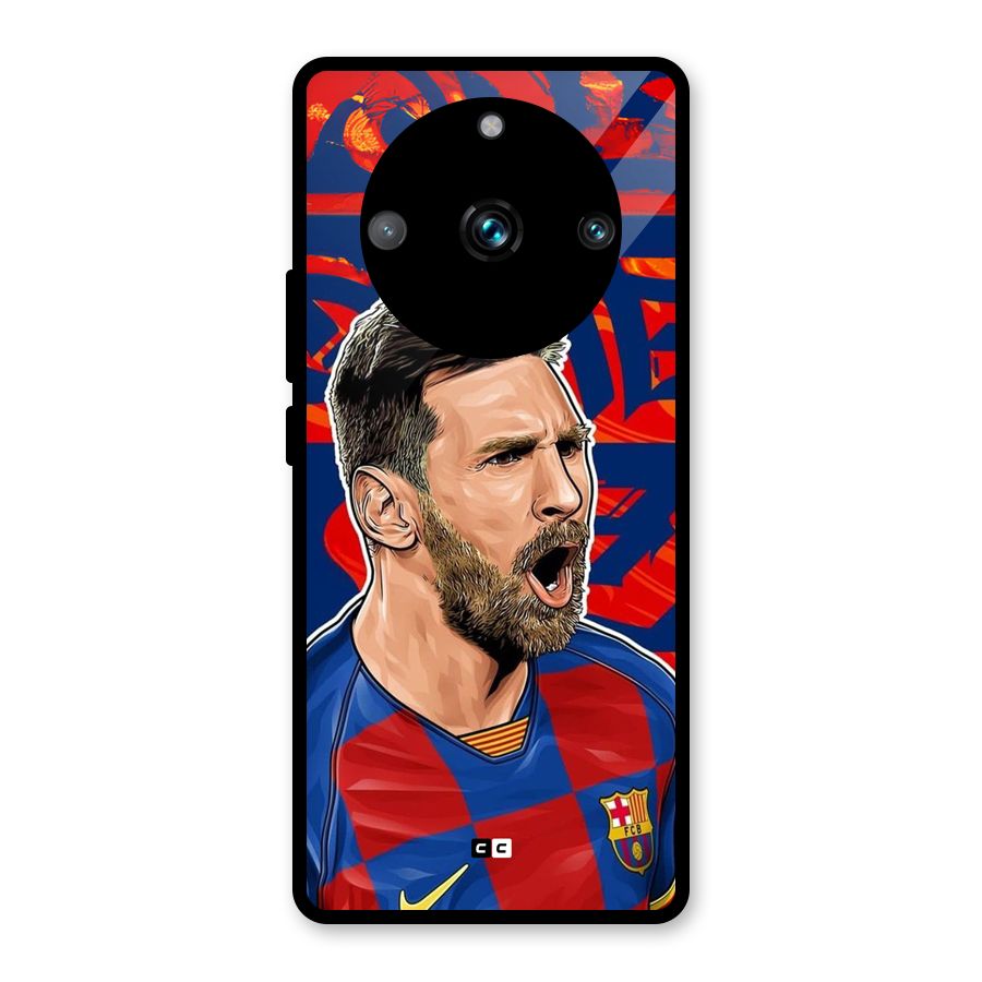 Roaring Soccer Star Glass Back Case for Realme 11 Pro Plus