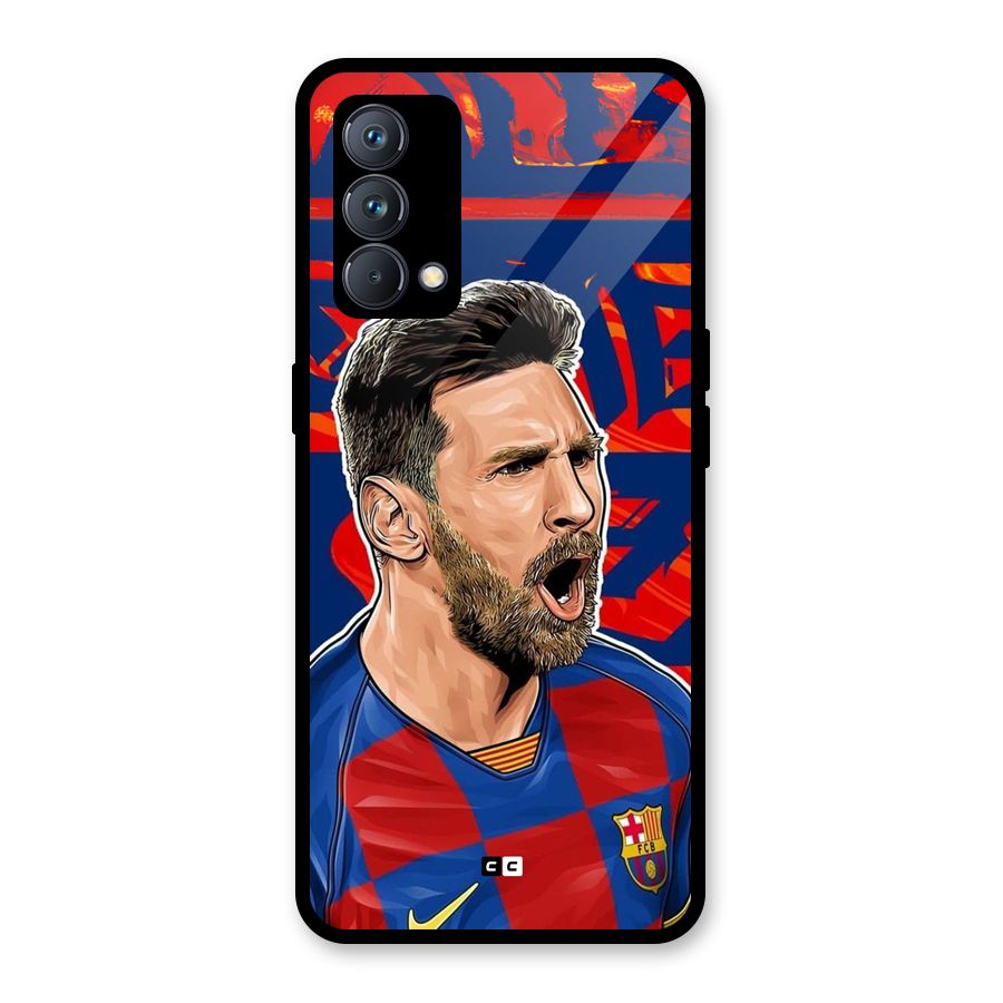 Roaring Soccer Star Glass Back Case for Realme GT Master Edition