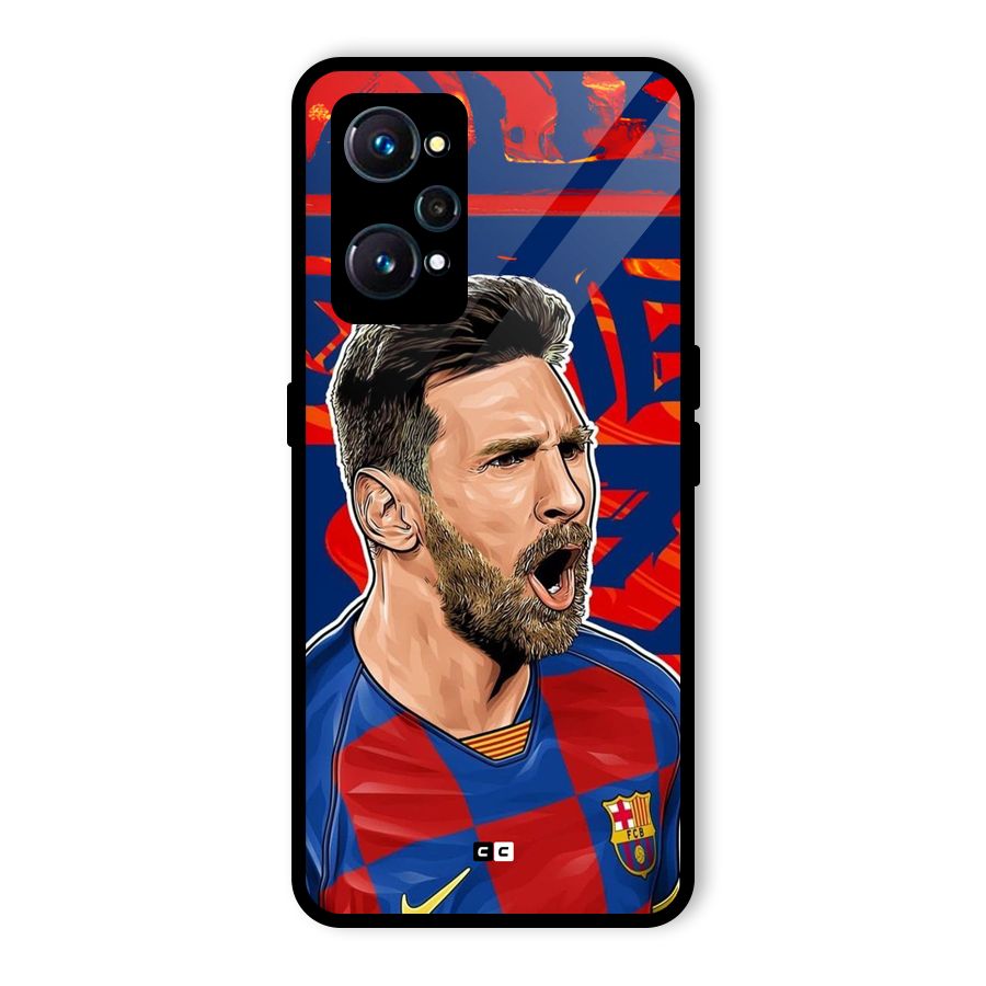 Roaring Soccer Star Glass Back Case for Realme GT Neo2