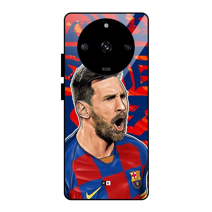 Roaring Soccer Star Glass Back Case for Realme Narzo 60 5G