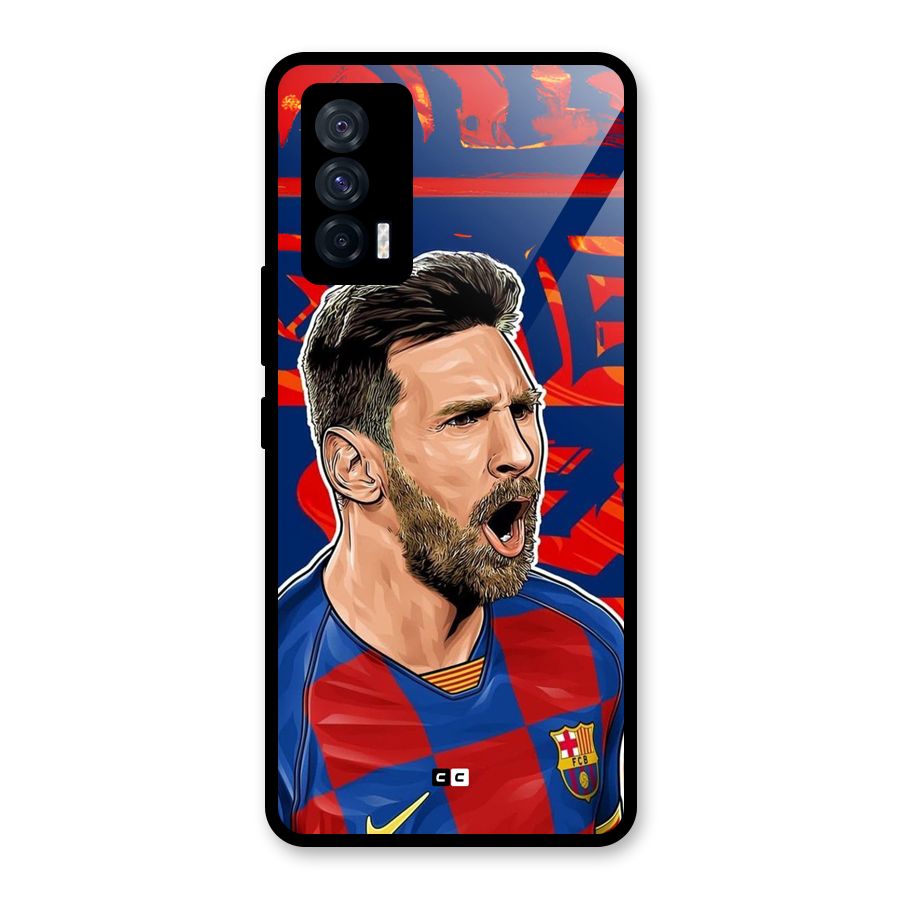 Roaring Soccer Star Glass Back Case for Vivo iQOO 7 5G