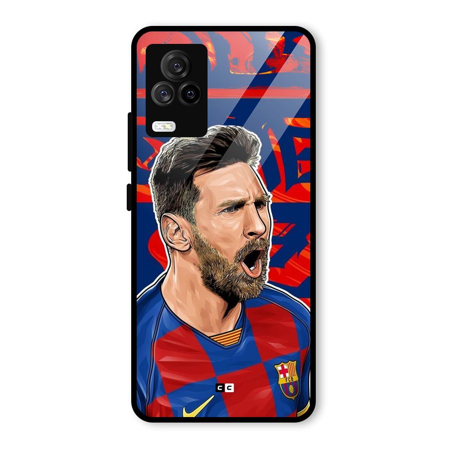 Roaring Soccer Star Glass Back Case for Vivo iQOO 7 Legend 5G