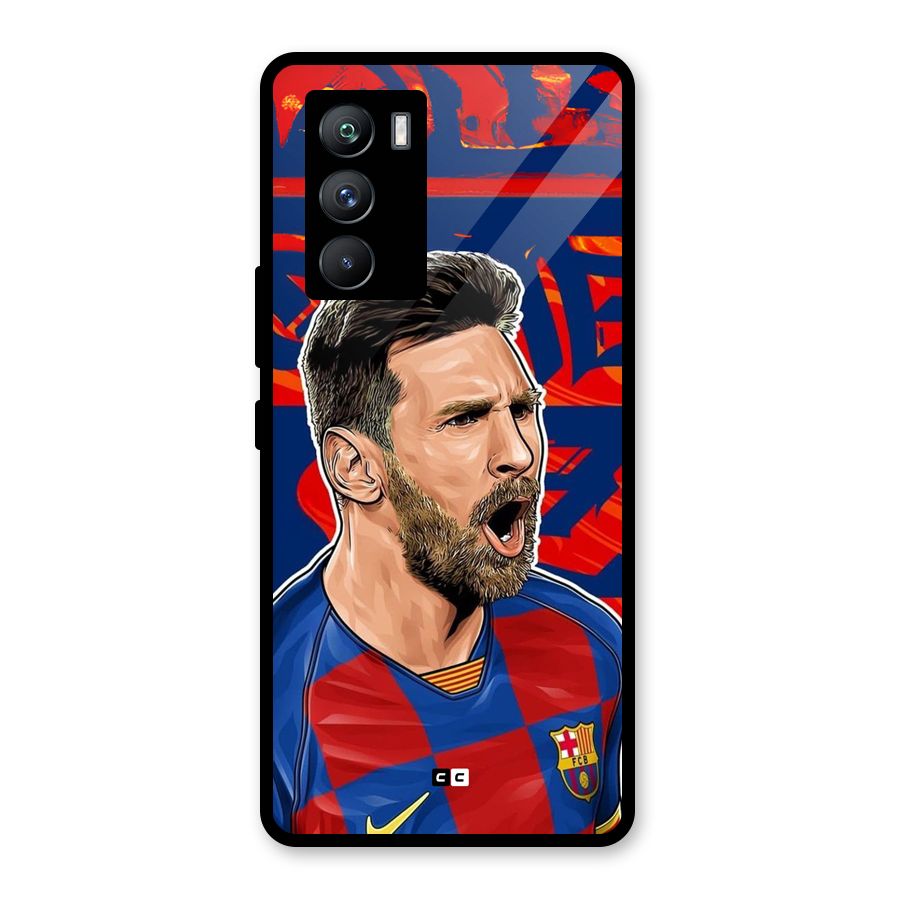 Roaring Soccer Star Glass Back Case for Vivo iQOO 9 SE