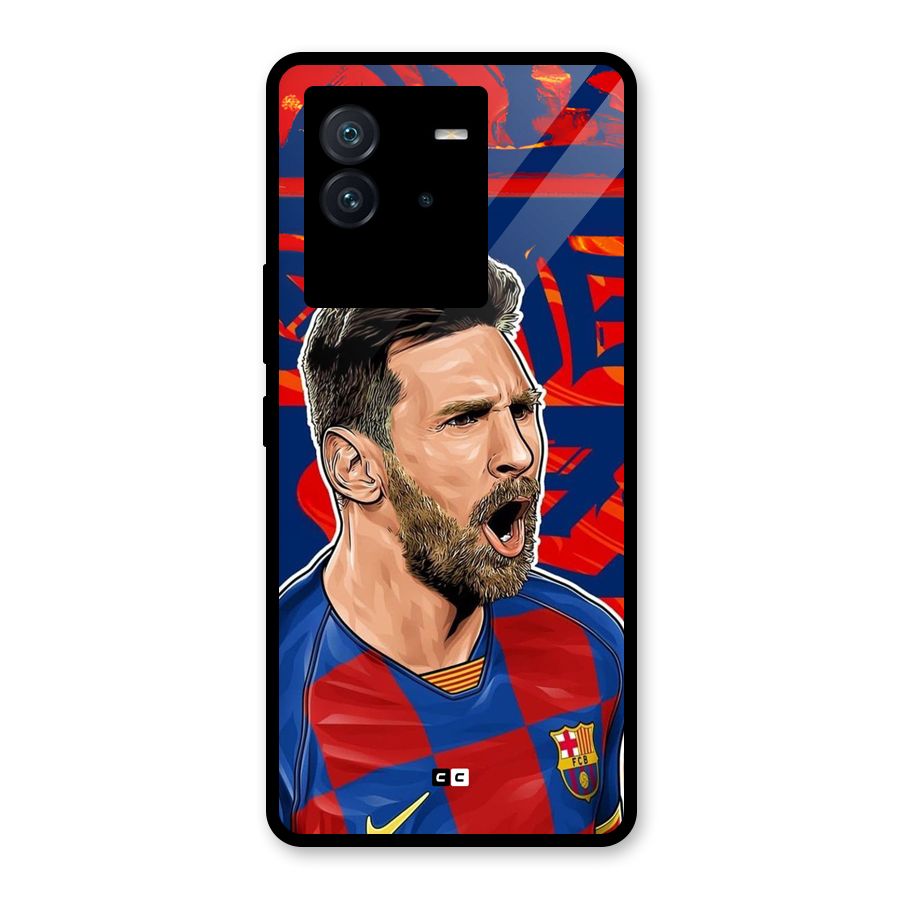 Roaring Soccer Star Glass Back Case for Vivo iQOO Neo 6 5G