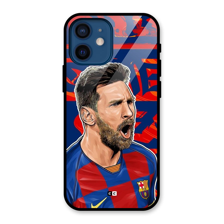 Roaring Soccer Star Glass Back Case for iPhone 12 Mini