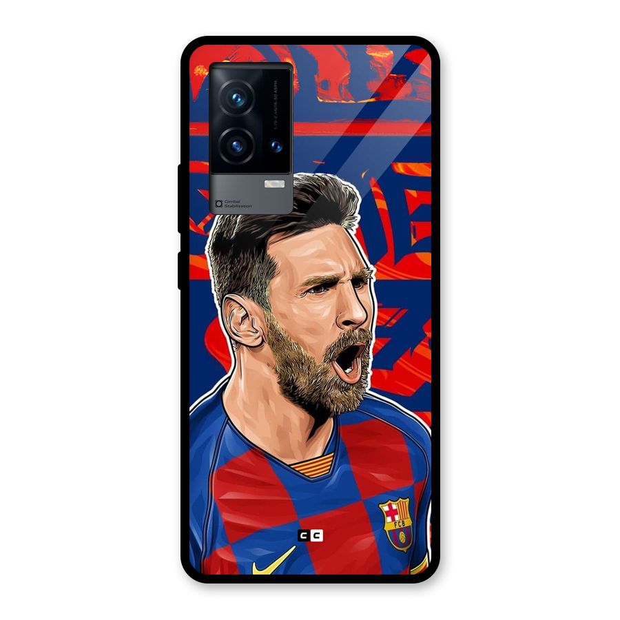 Roaring Soccer Star Glass Back Case for iQOO 9 5G