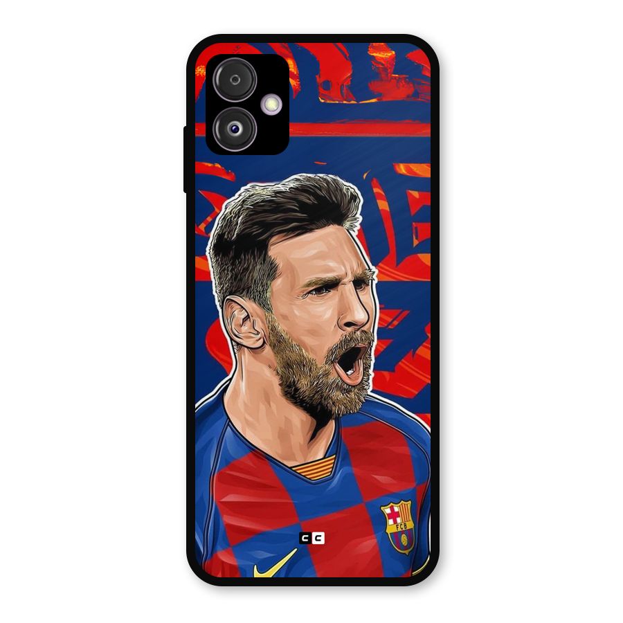 Roaring Soccer Star Metal Back Case for Galaxy F14