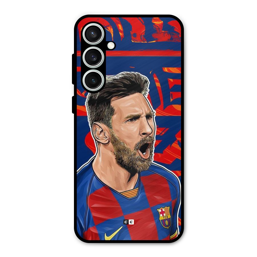 Roaring Soccer Star Metal Back Case for Galaxy S23 FE