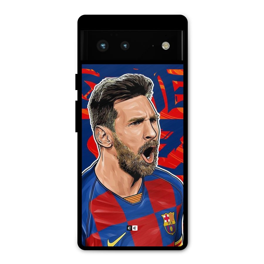 Roaring Soccer Star Metal Back Case for Google Pixel 6