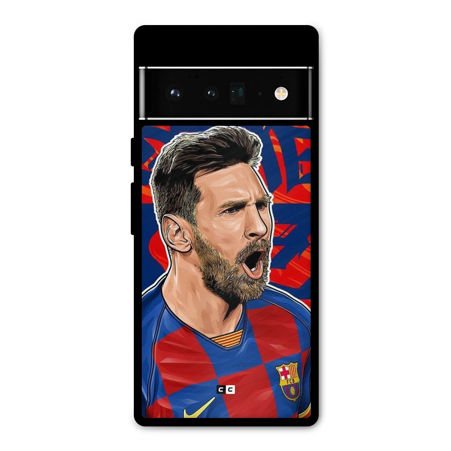 Roaring Soccer Star Metal Back Case for Google Pixel 6 Pro