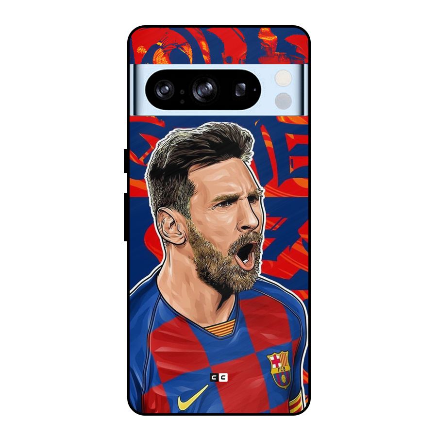 Roaring Soccer Star Metal Back Case for Google Pixel 8 Pro