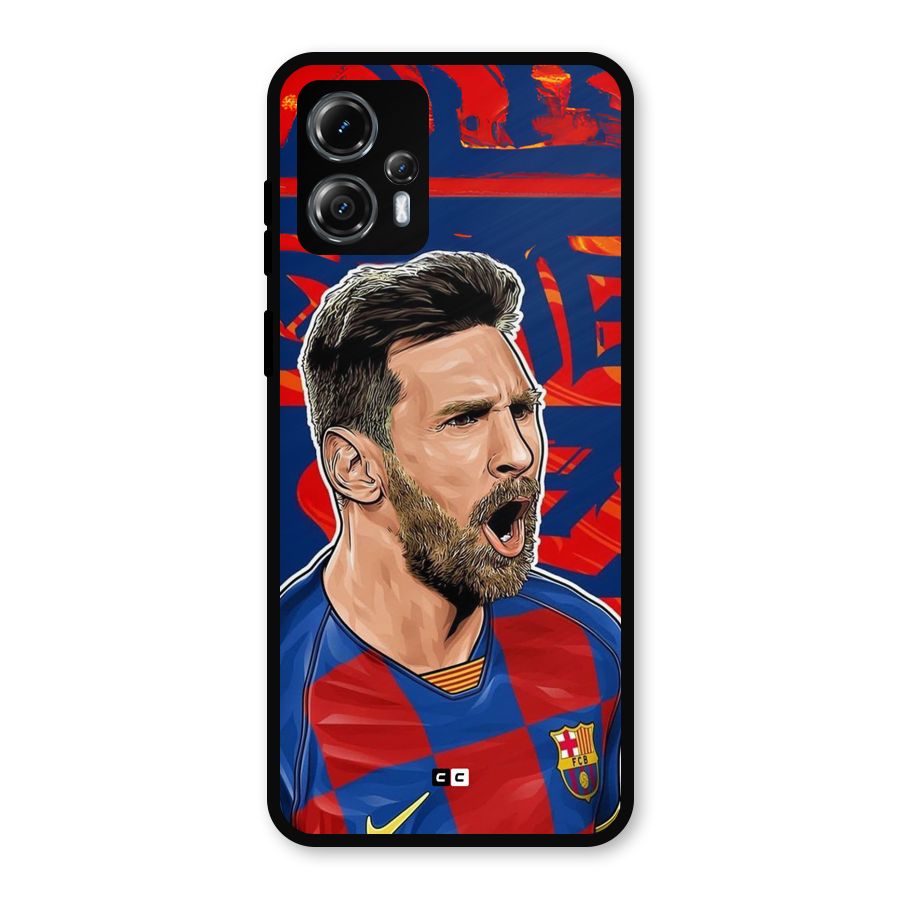Roaring Soccer Star Metal Back Case for Moto G13