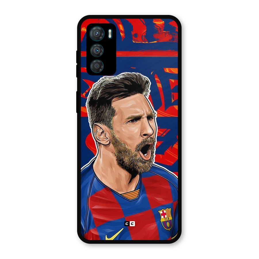 Roaring Soccer Star Metal Back Case for Moto G42