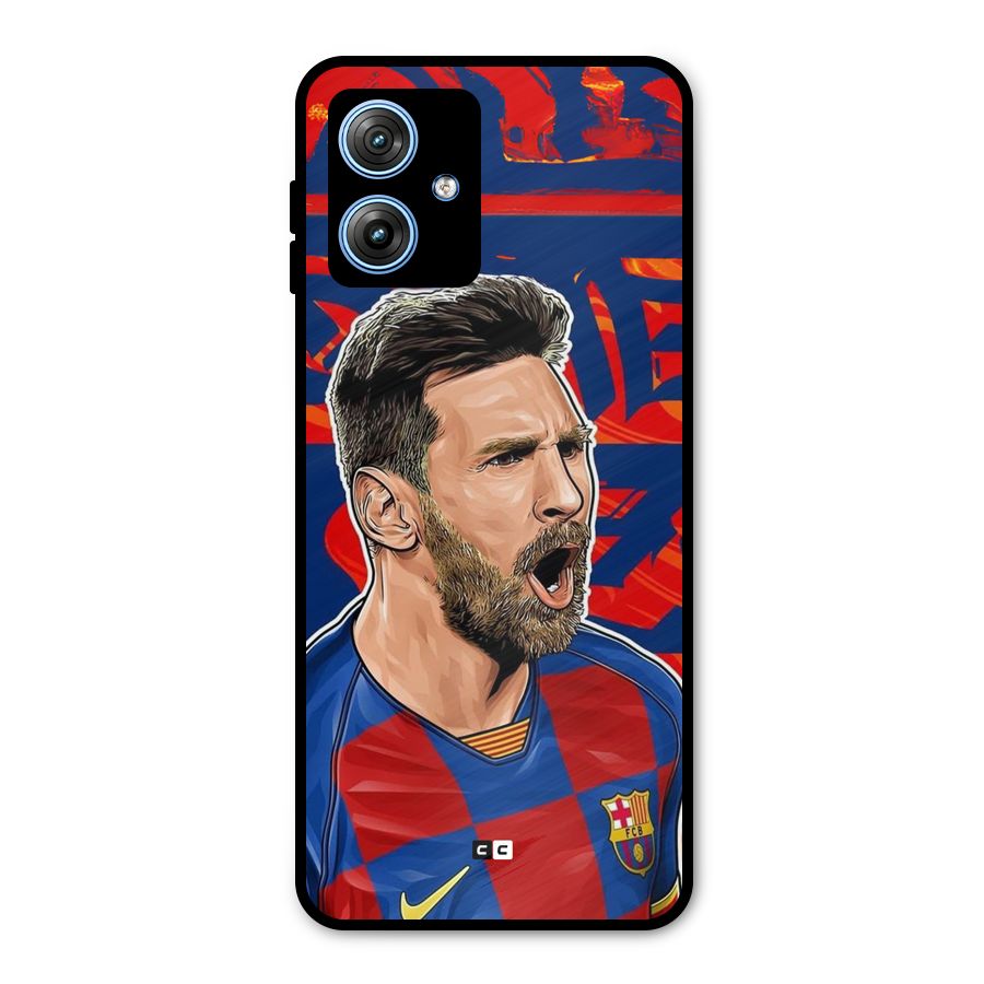 Roaring Soccer Star Metal Back Case for Moto G54