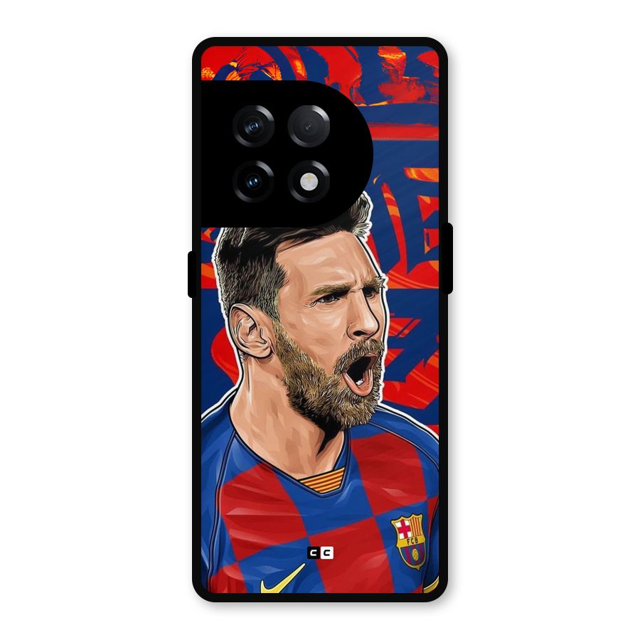 Roaring Soccer Star Metal Back Case for OnePlus 11R