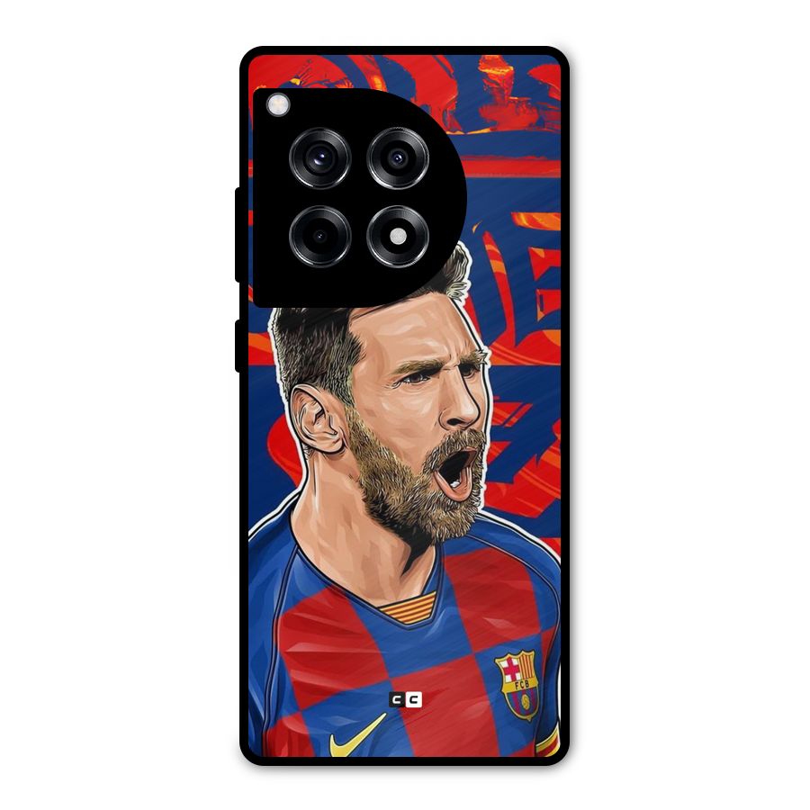 Roaring Soccer Star Metal Back Case for OnePlus 12R