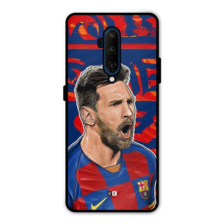 Roaring Soccer Star Metal Back Case for OnePlus 7T Pro