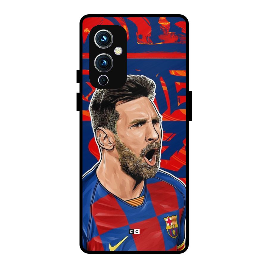 Roaring Soccer Star Metal Back Case for OnePlus 9