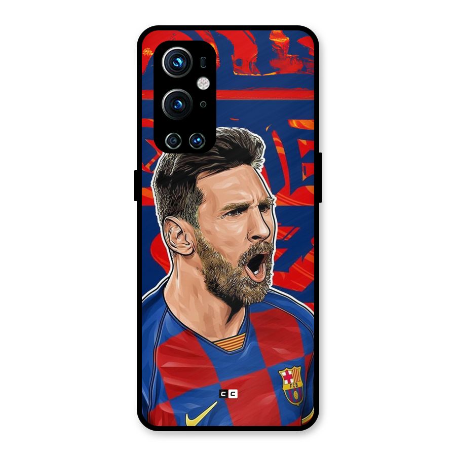 Roaring Soccer Star Metal Back Case for OnePlus 9 Pro