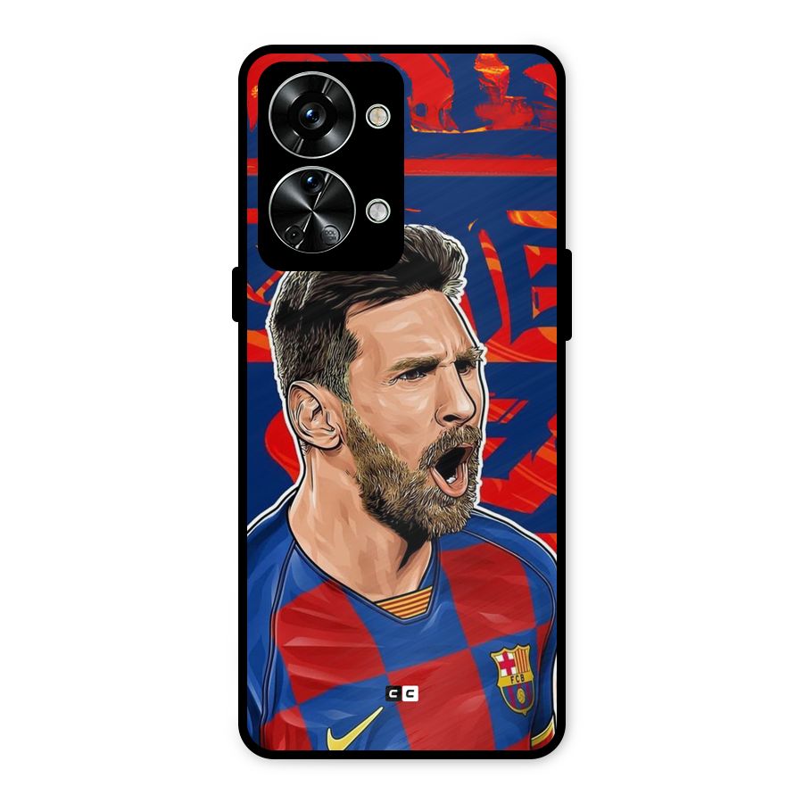 Roaring Soccer Star Metal Back Case for OnePlus Nord 2T