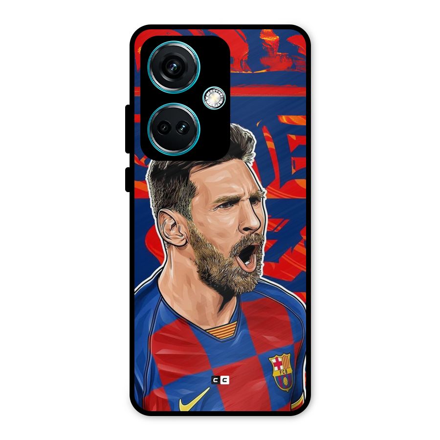 Roaring Soccer Star Metal Back Case for OnePlus Nord CE 3 5G