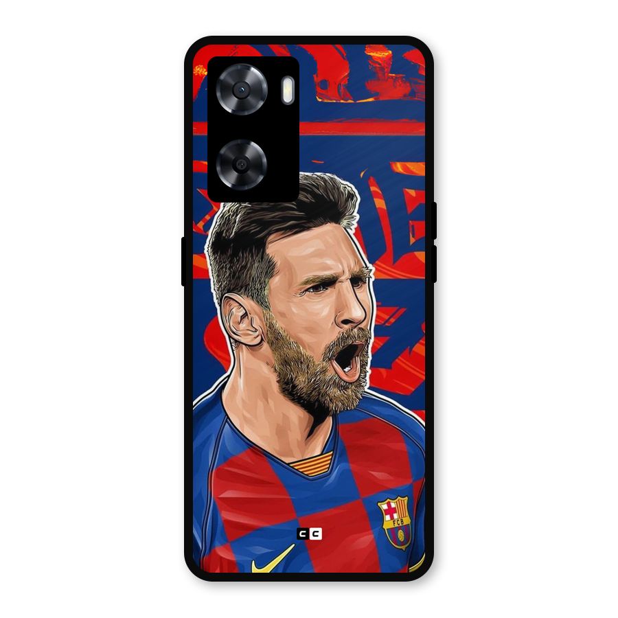 Roaring Soccer Star Metal Back Case for OnePlus Nord N20 SE