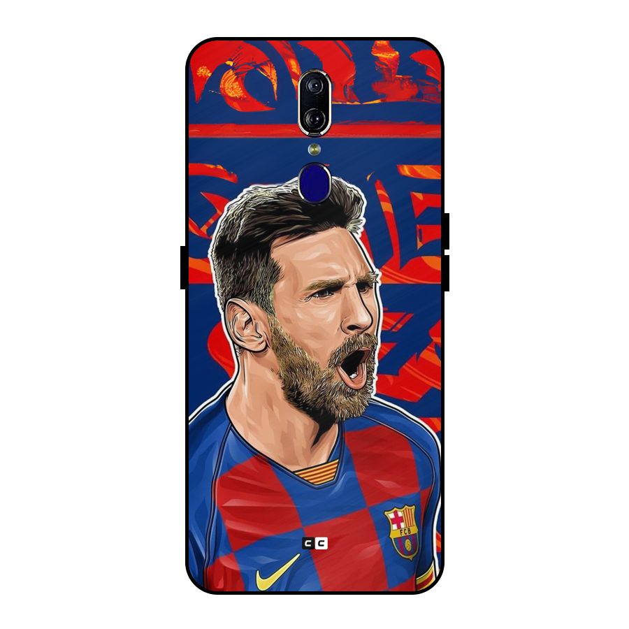Roaring Soccer Star Metal Back Case for Oppo F11