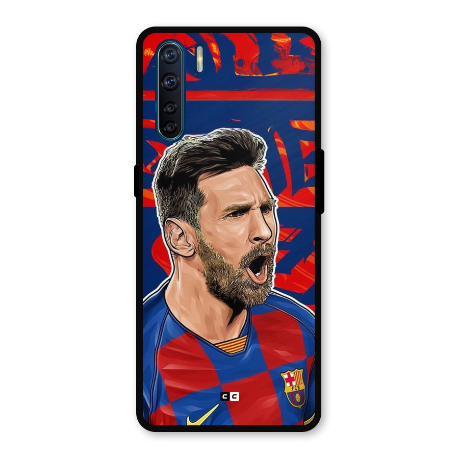 Roaring Soccer Star Metal Back Case for Oppo F15