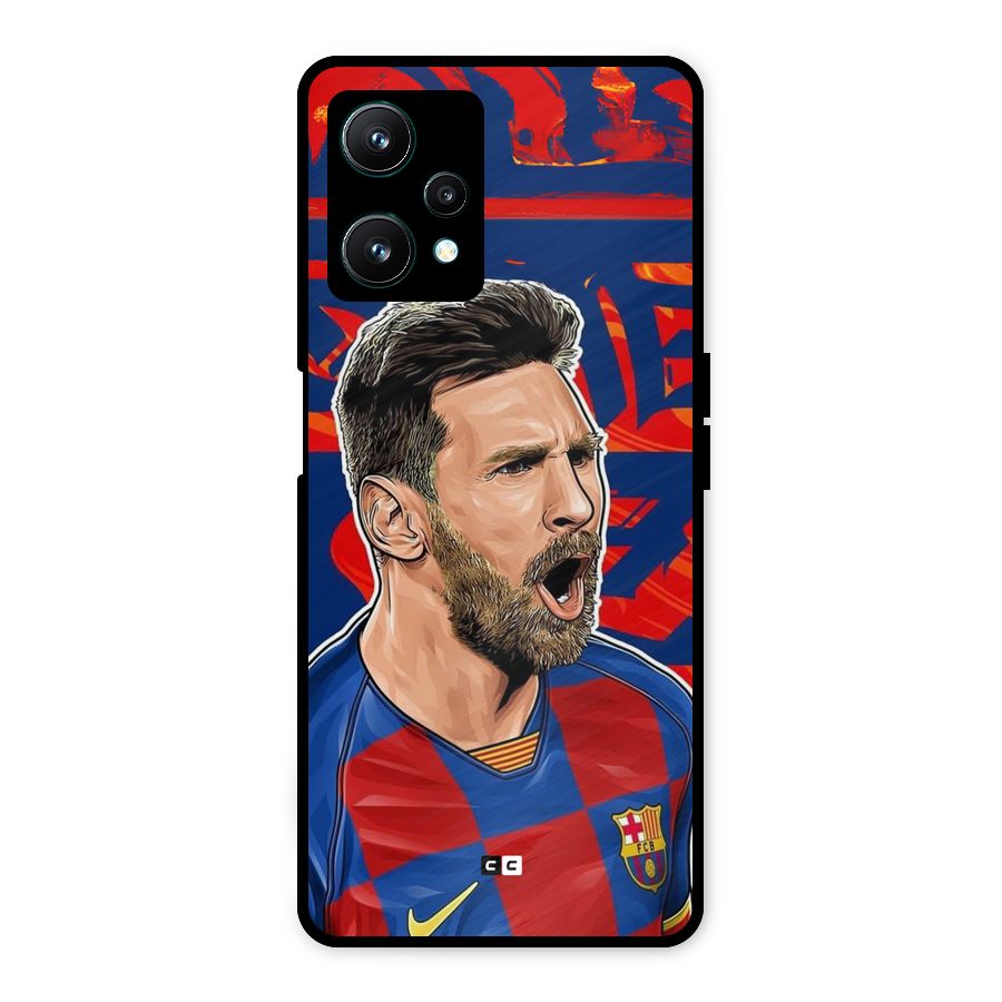 Roaring Soccer Star Metal Back Case for Realme 9 Pro 5G