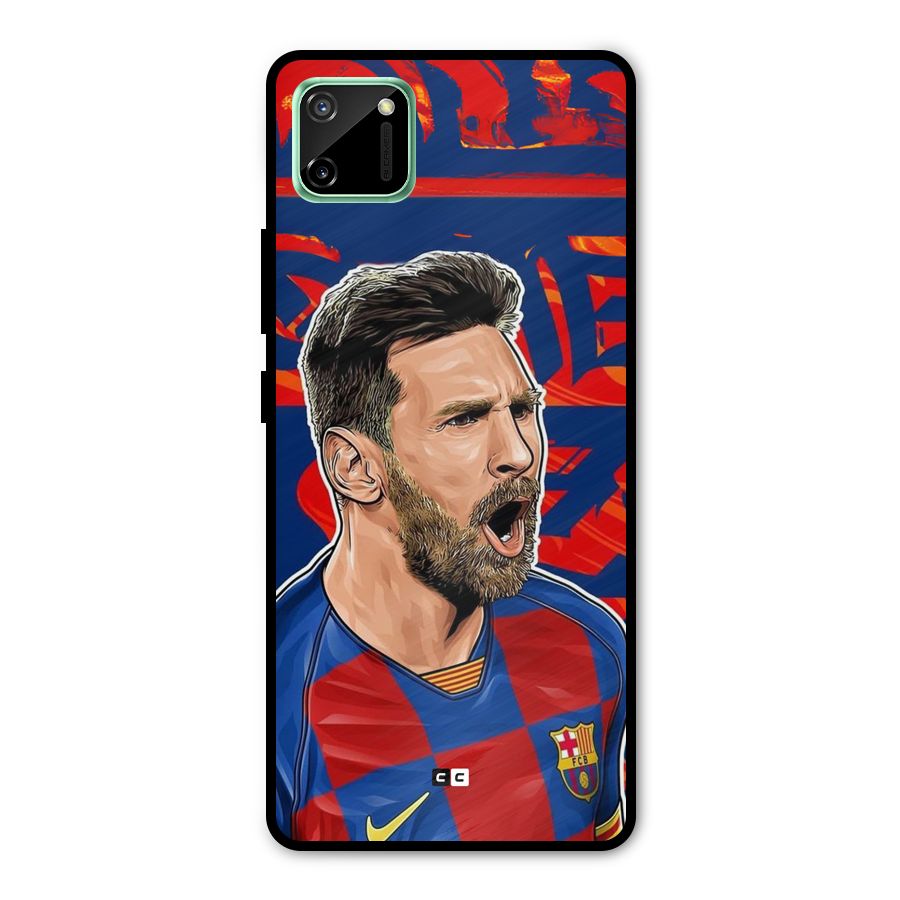 Roaring Soccer Star Metal Back Case for Realme C11