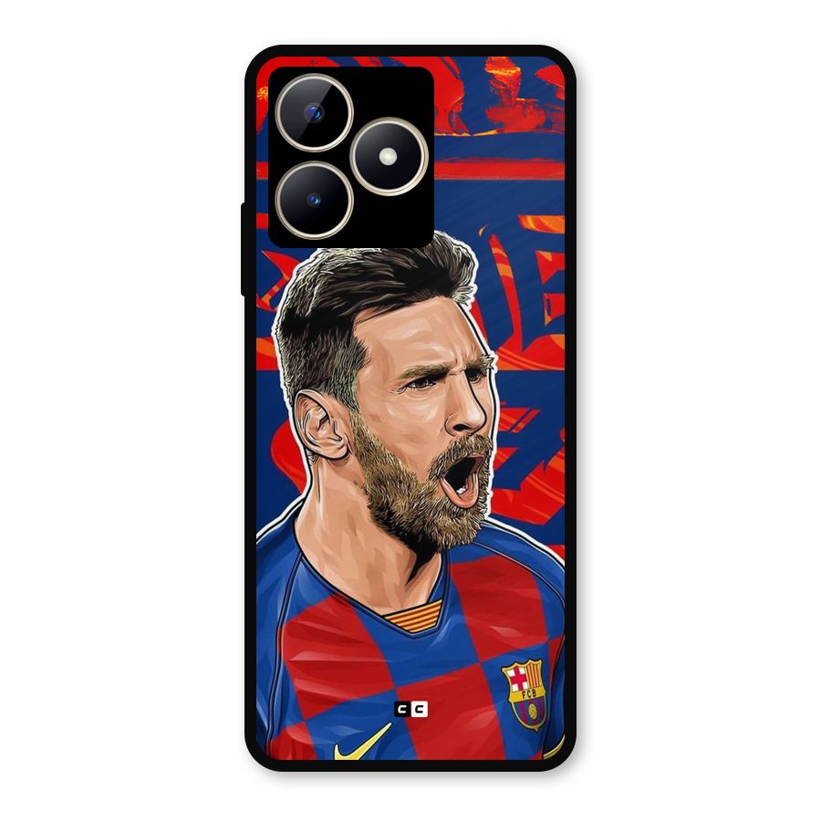 Roaring Soccer Star Metal Back Case for Realme C53