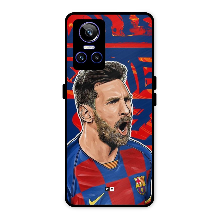 Roaring Soccer Star Metal Back Case for Realme GT Neo 3