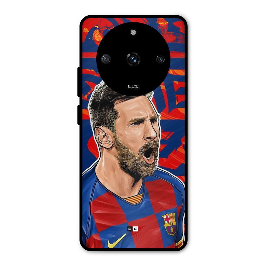 Roaring Soccer Star Metal Back Case for Realme Narzo 60 5G