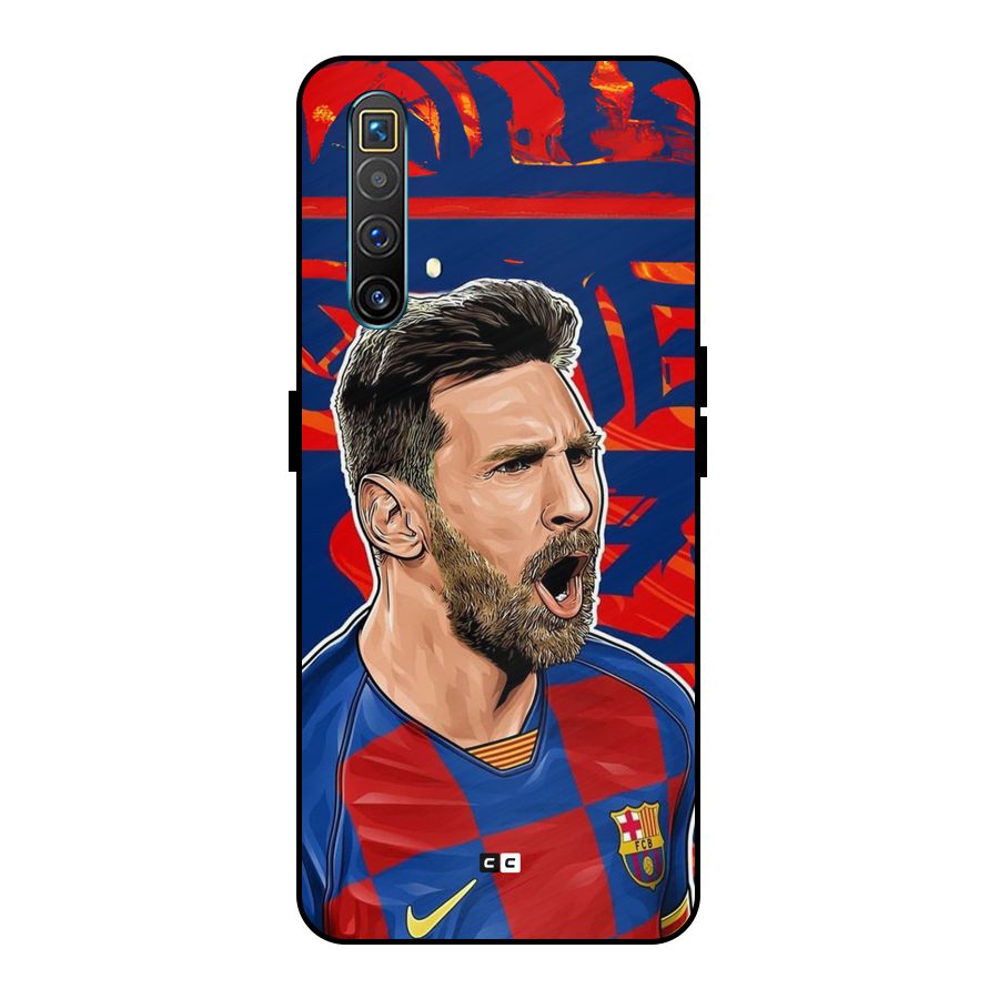 Roaring Soccer Star Metal Back Case for Realme X3