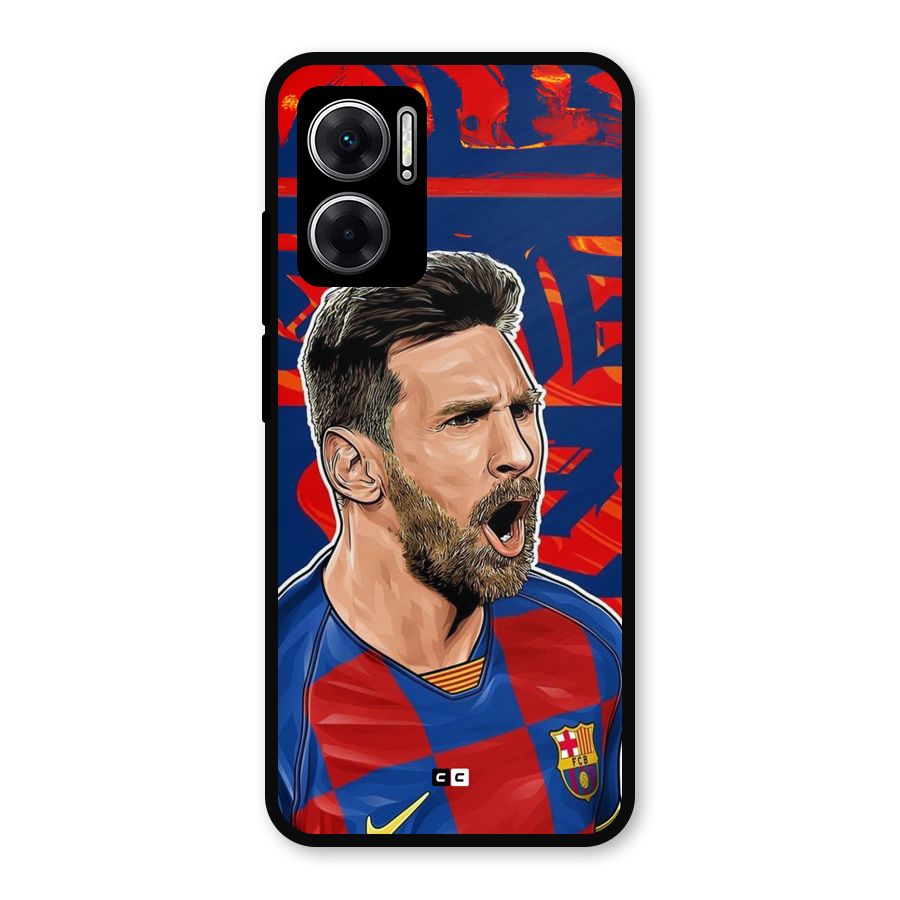 Roaring Soccer Star Metal Back Case for Redmi 11 Prime 5G