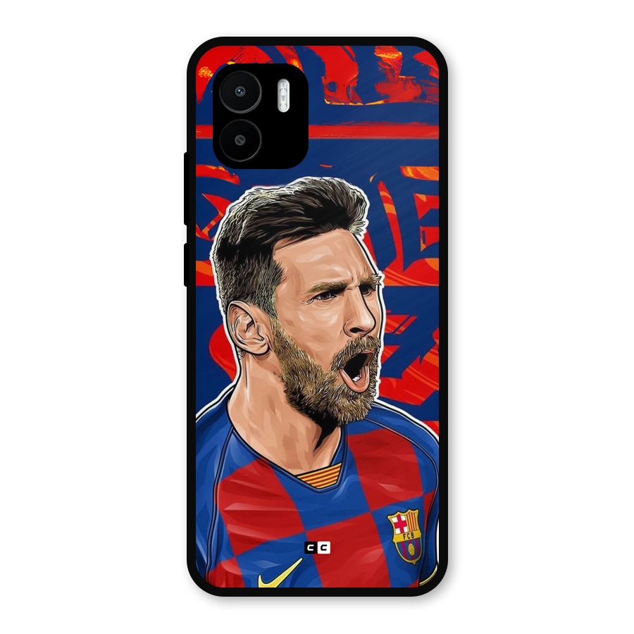 Roaring Soccer Star Metal Back Case for Redmi A2
