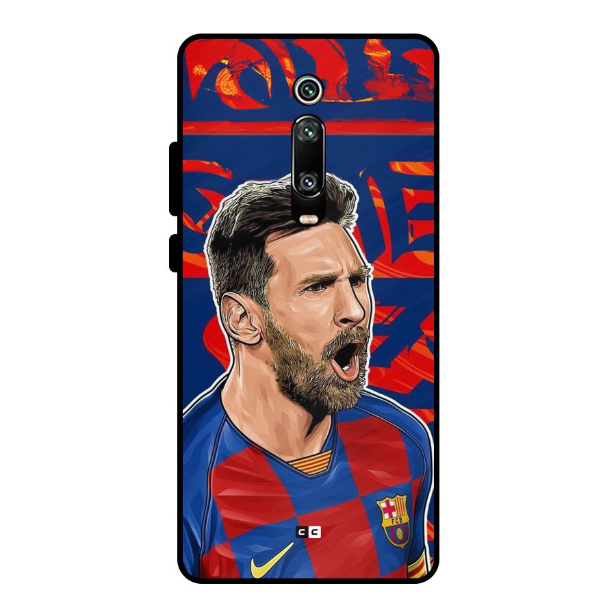 Roaring Soccer Star Metal Back Case for Redmi K20